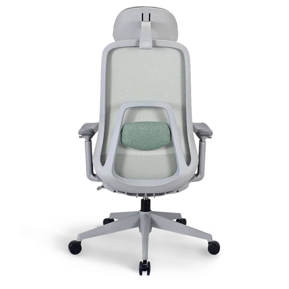 Pluto Ergonomic Office Chair - Adjustable Lumbar Support & Breathable Mesh Back - Perfect for Home Office, Gaming & Workspace