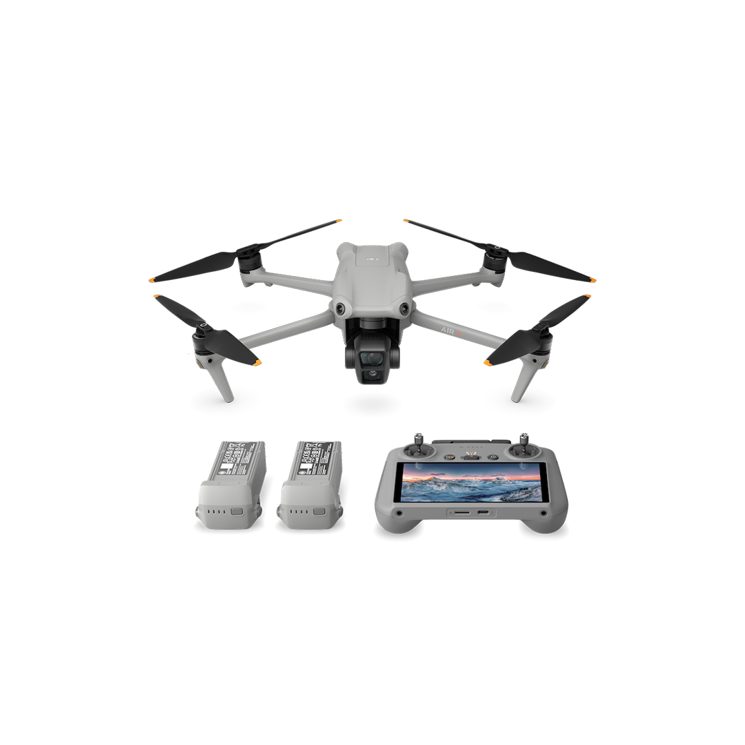 DJI Air 3 Fly More Combo with DJI RC 2 - 4K Dual-Camera Drone with 46-Min Flight Time | Perfect for Aerial Photography, Travel Vlogging & Outdoor Adventures