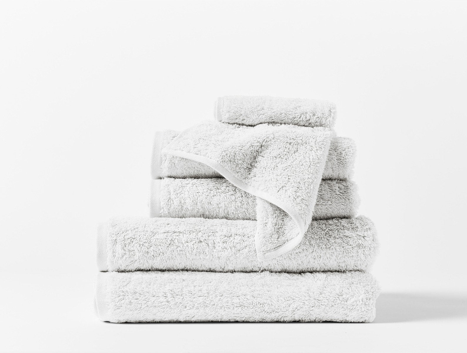 Organic Cotton Cloud Loom Bath Towels & Bath Mat Set - Ultra Soft & Absorbent for Spa, Bathroom & Luxury Home Decor