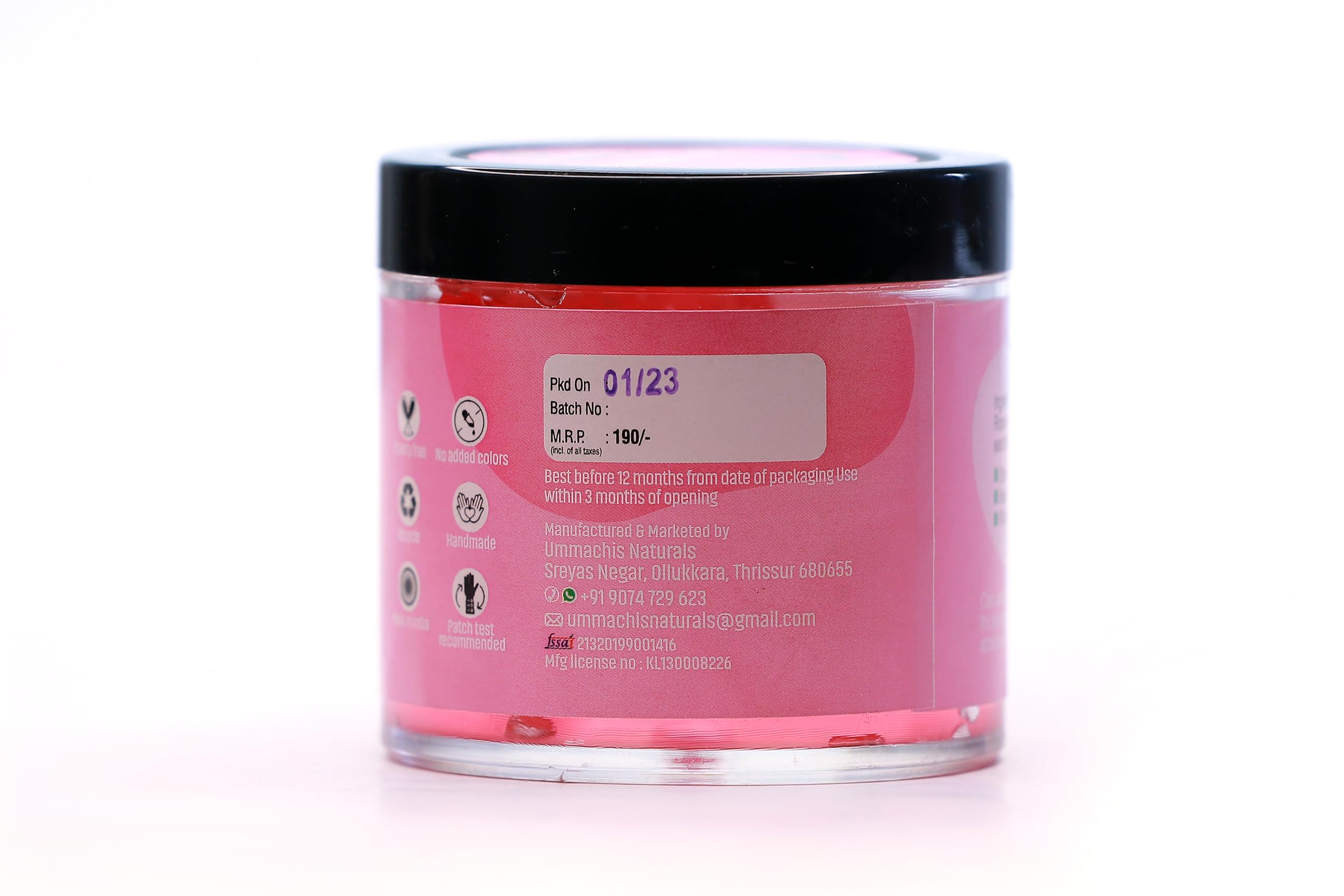 Ummachis Naturals Pure Rose Gel - 100 gm for Hydrating & Soothing Skin | Perfect for Dry Skin Care & Facial Moisturizing