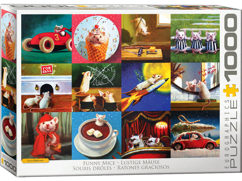 Eurographics 1000-Piece Jigsaw Puzzle - Funny Mice Collection - Challenging Adult Puzzle for Family Game Night & Stress Relief