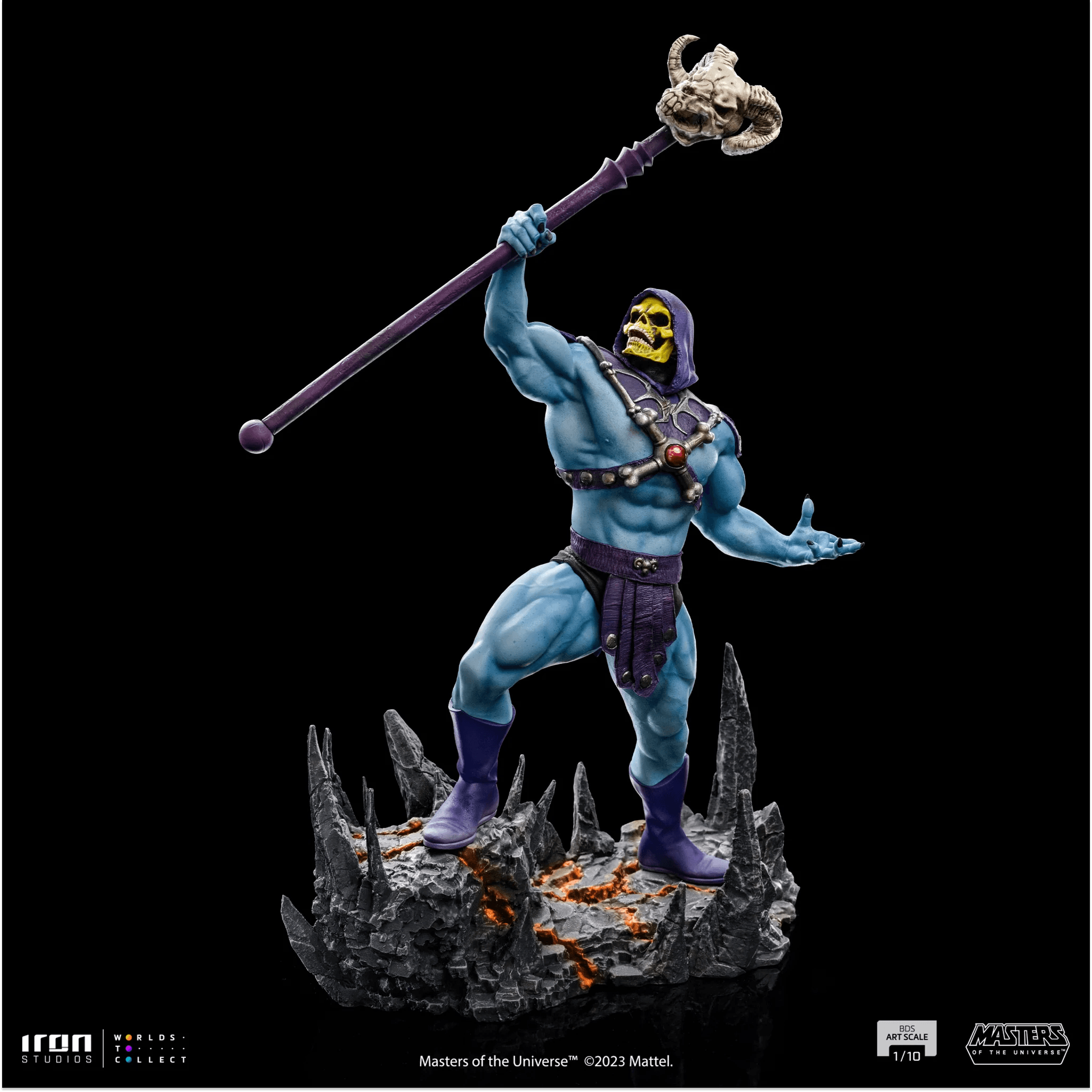 Iron Studios Masters of the Universe Skeletor BDS Art Scale 1/10 Statue - Premium Collectible Figure for Display & Home Decor