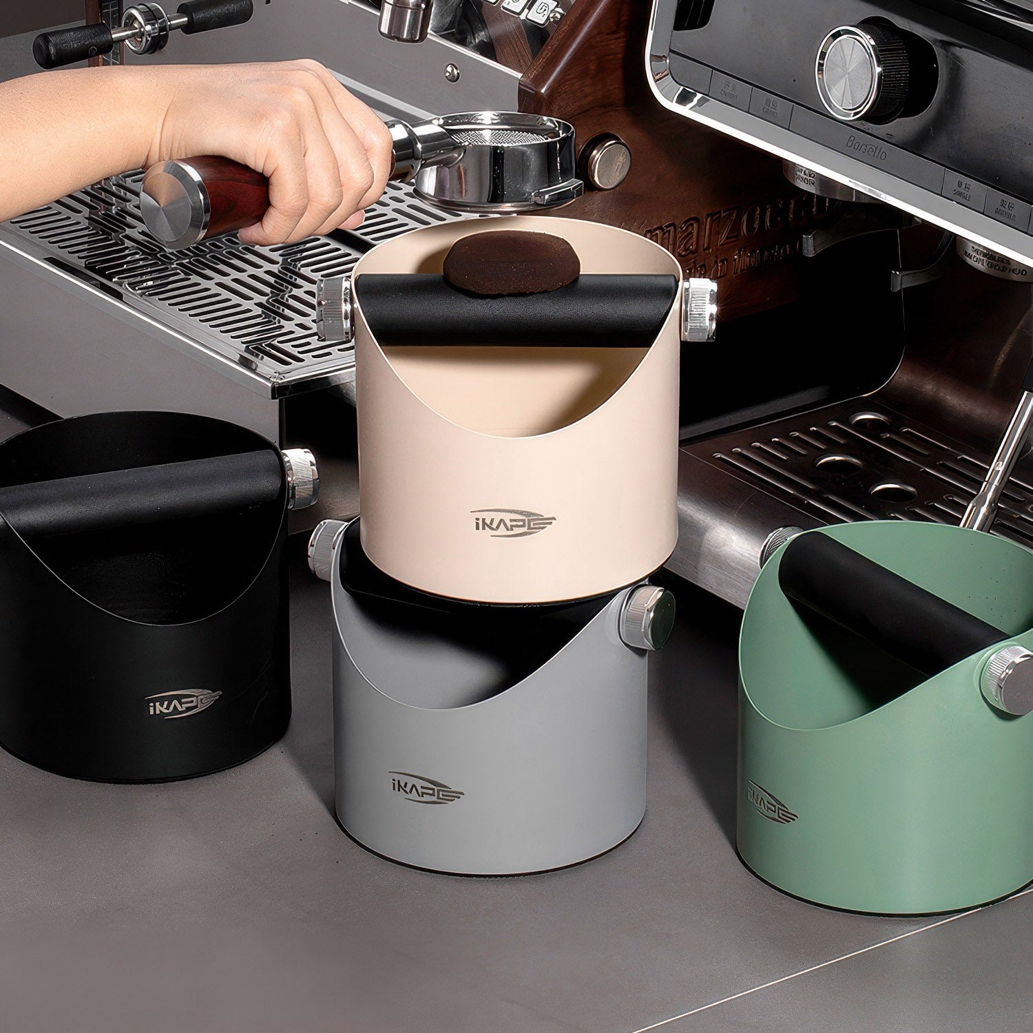 Professional Barista Knock Box for Espresso Grounds - Durable Coffee Waste Bin for Home & Commercial Use - Perfect for Espresso Machines & Coffee Stations