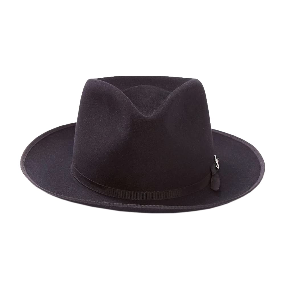 Stetson Stratoliner B Hat - Premium Wool Felt Fedora for Men - Classic Vintage Style Hat for Outdoor, Travel & Casual Wear