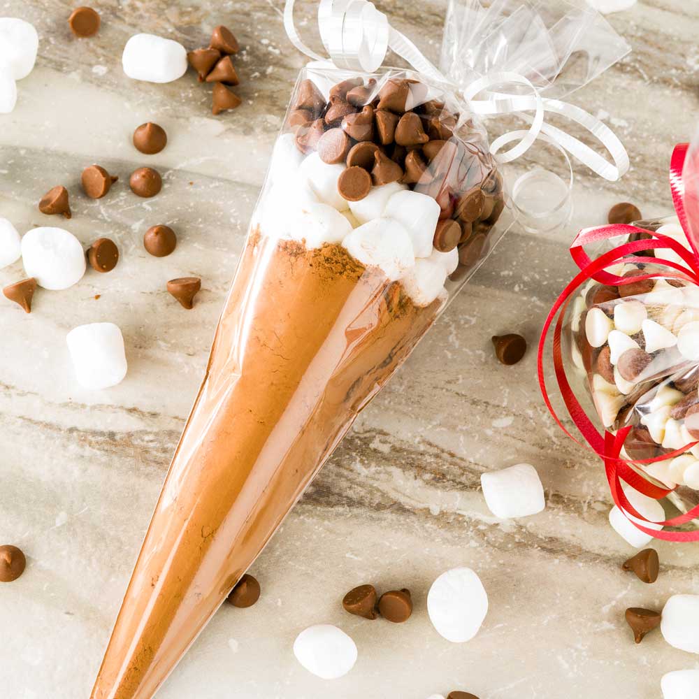 Clear Plastic Cone Bags - High Clarity 12x6 Inches - 100 Count Box for Packaging, Storage & Display | Perfect for Bakery, Candy, Party Favors & Retail Merchandising