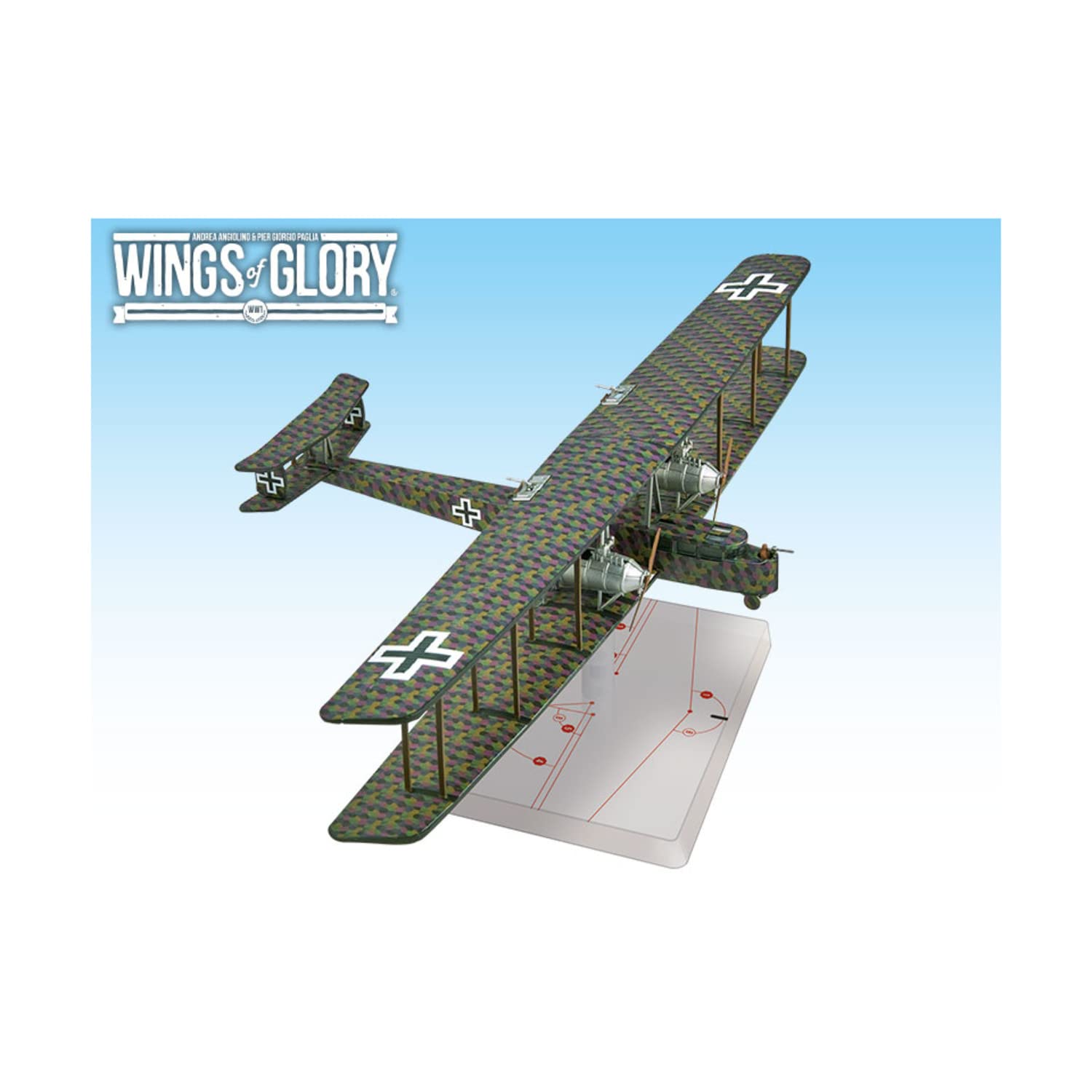 Ares Games Zeppelin Staaken R.VI - Schilling WWI German Bomber Board Game | Historical Strategy Game for Adults & Teens | Perfect for Game Nights & History Enthusiasts
