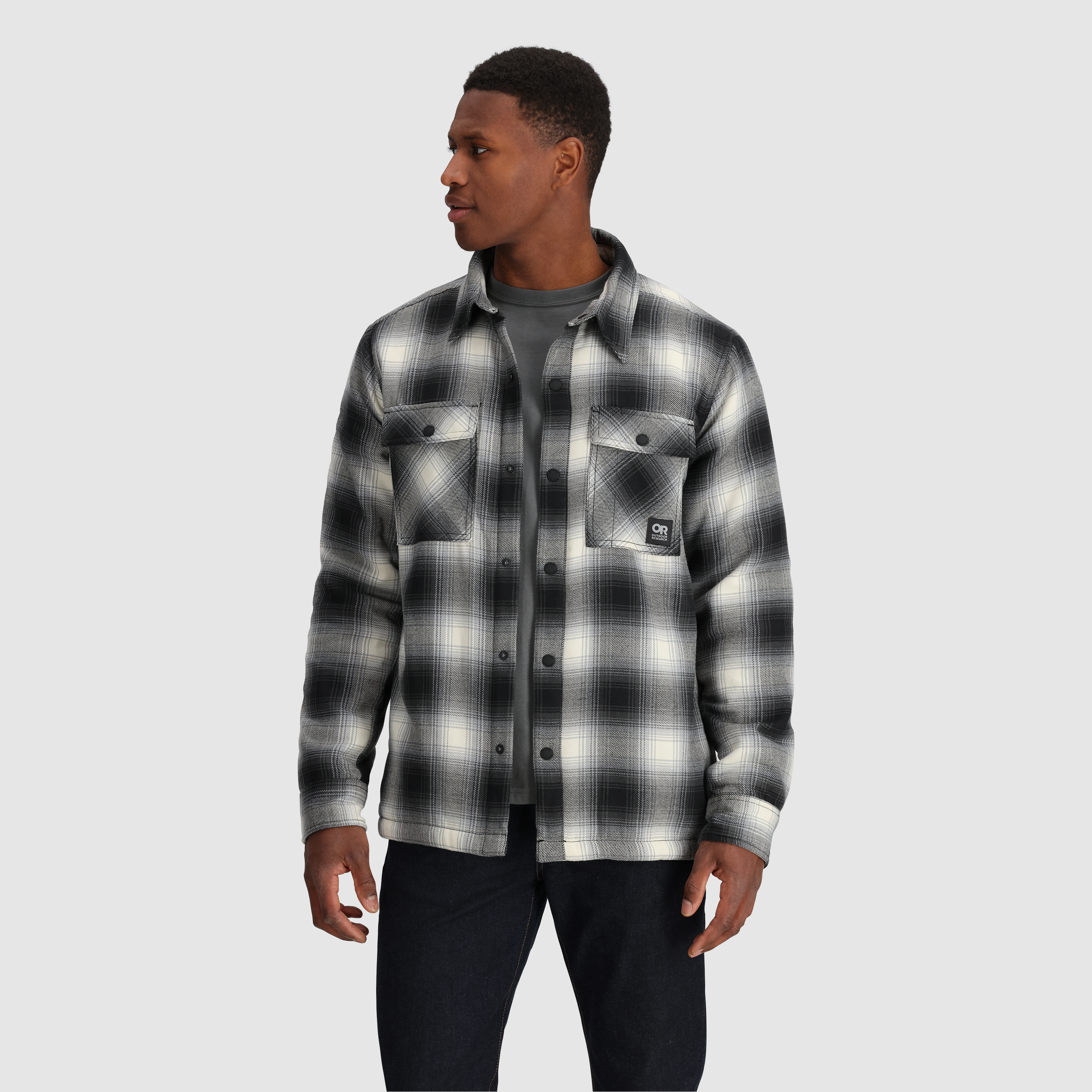 Men's Feedback Shirt Jacket - Lightweight Casual Button Up Shirt for Outdoor & Travel | Comfortable Breathable Layering Piece for Hiking, Camping and Everyday Wear