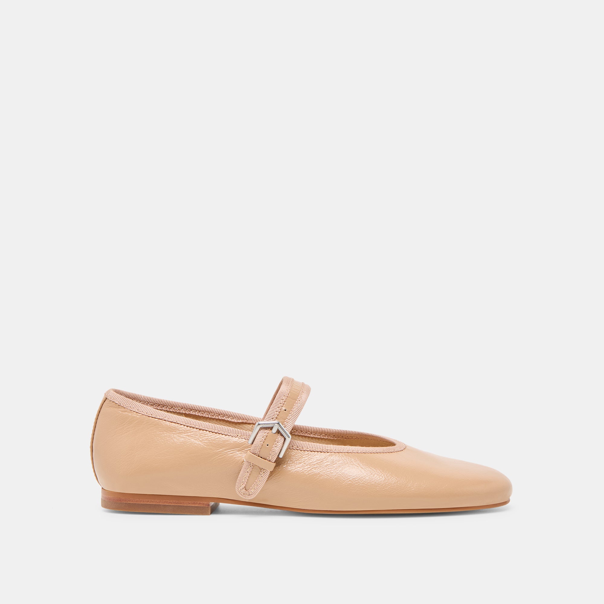 ROSLYN Women's Ballet Flats - Light Tan Genuine Leather Comfortable Slip-On Shoes for Work, Travel & Casual Wear