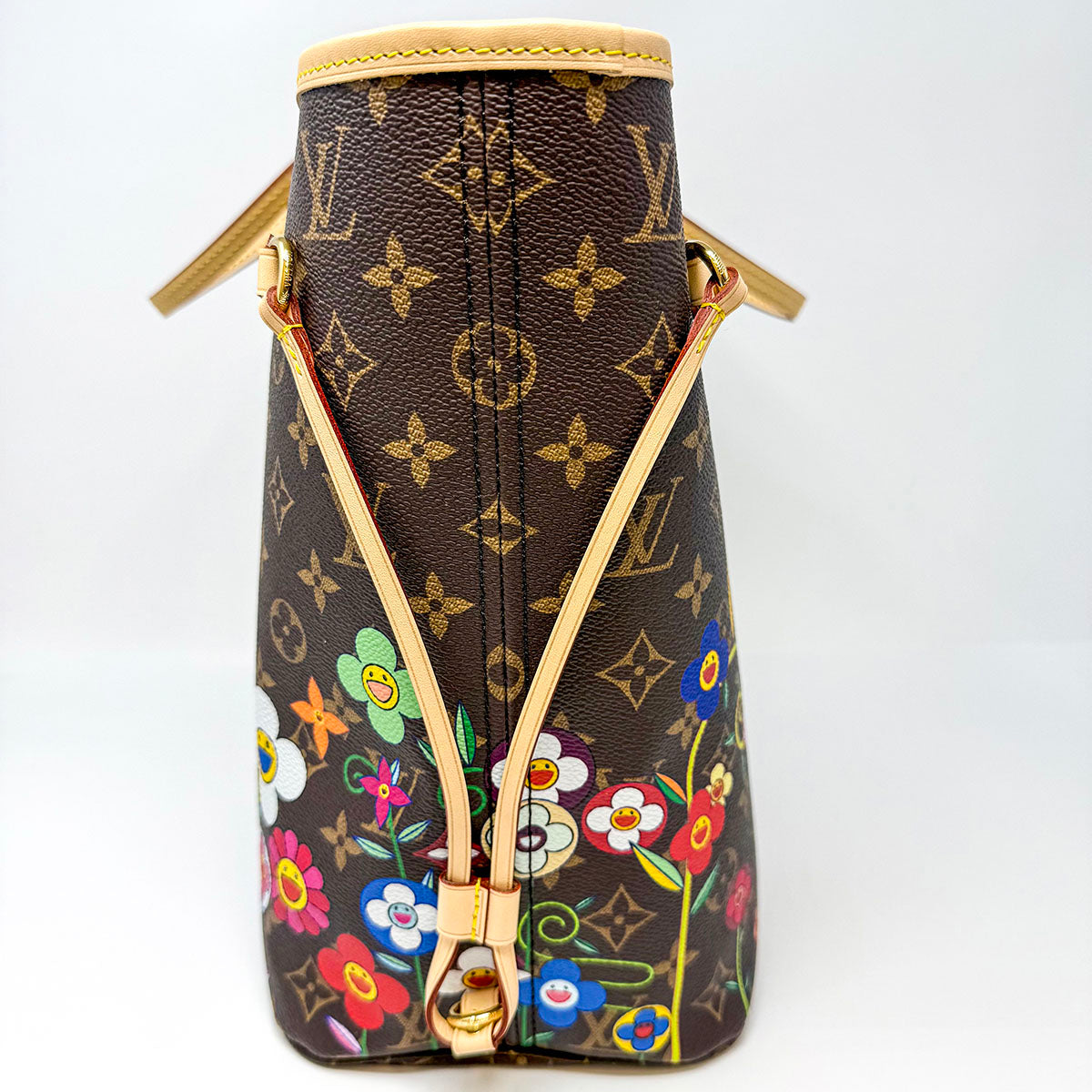 Authentic Louis Vuitton Neverfull MM Monogram Murakami Limited Edition Tote Bag - Stylish Designer Handbag for Women, Perfect for Work, Travel & Everyday Use