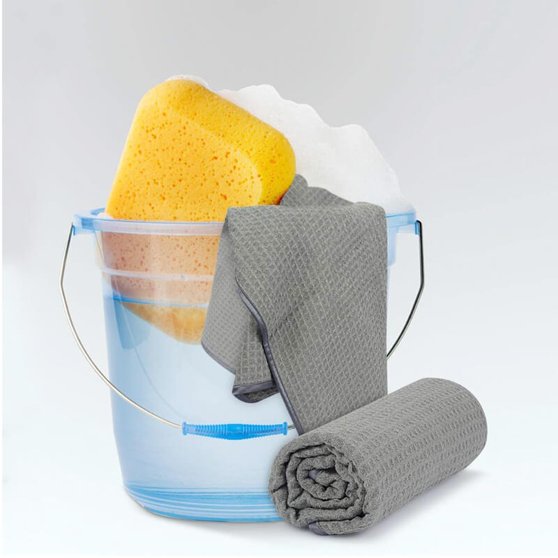 Premium Waffle Weave Microfiber Towels - 16x24 Inches, 380GSM, Bulk Pack of 120 - Ultra Absorbent & Quick Drying for Gym, Spa, Hotel & Automotive Detailing