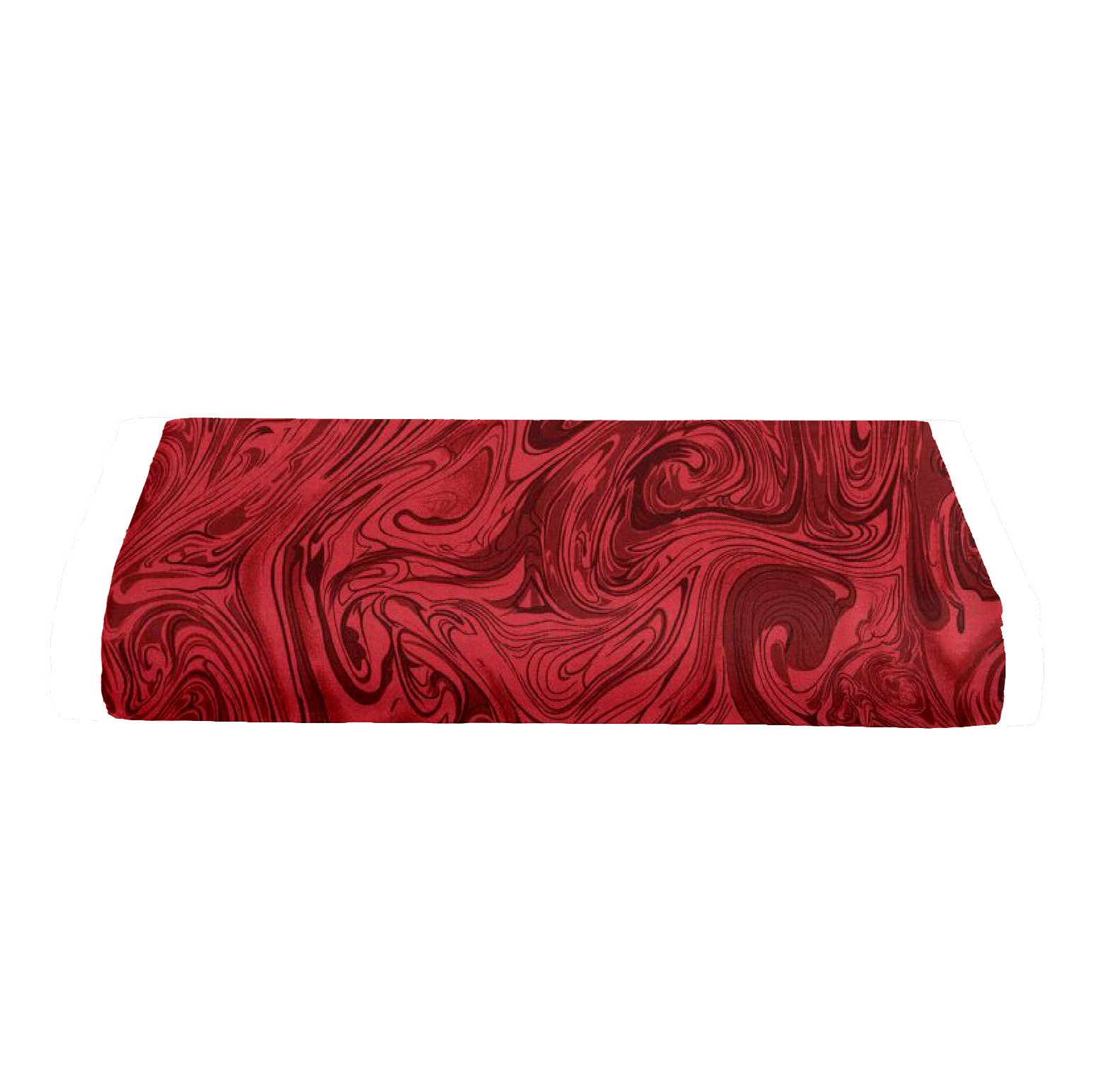 BKB Moses Basket Sheet - Soft Cotton Baby Crib Bedding, Marbleicious Red Pattern | Perfect for Newborn Nursery, Baby Shower Gift & Co-Sleeping