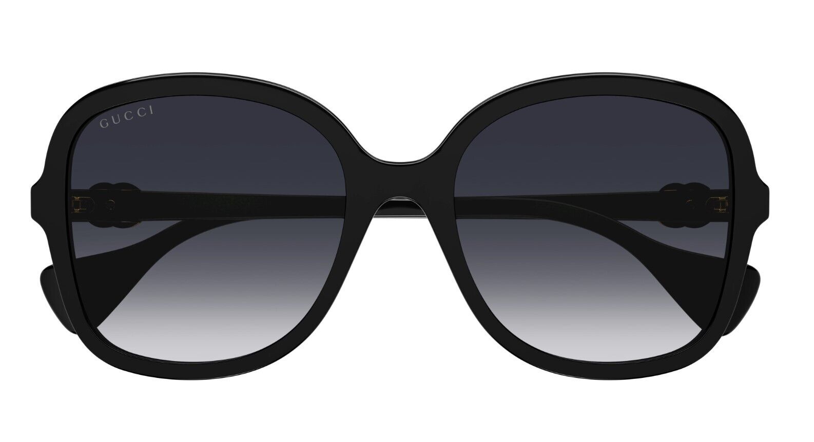 Gucci GG1178S 002 Black/Grey Gradient Oversize Soft Square Women's Sunglasses