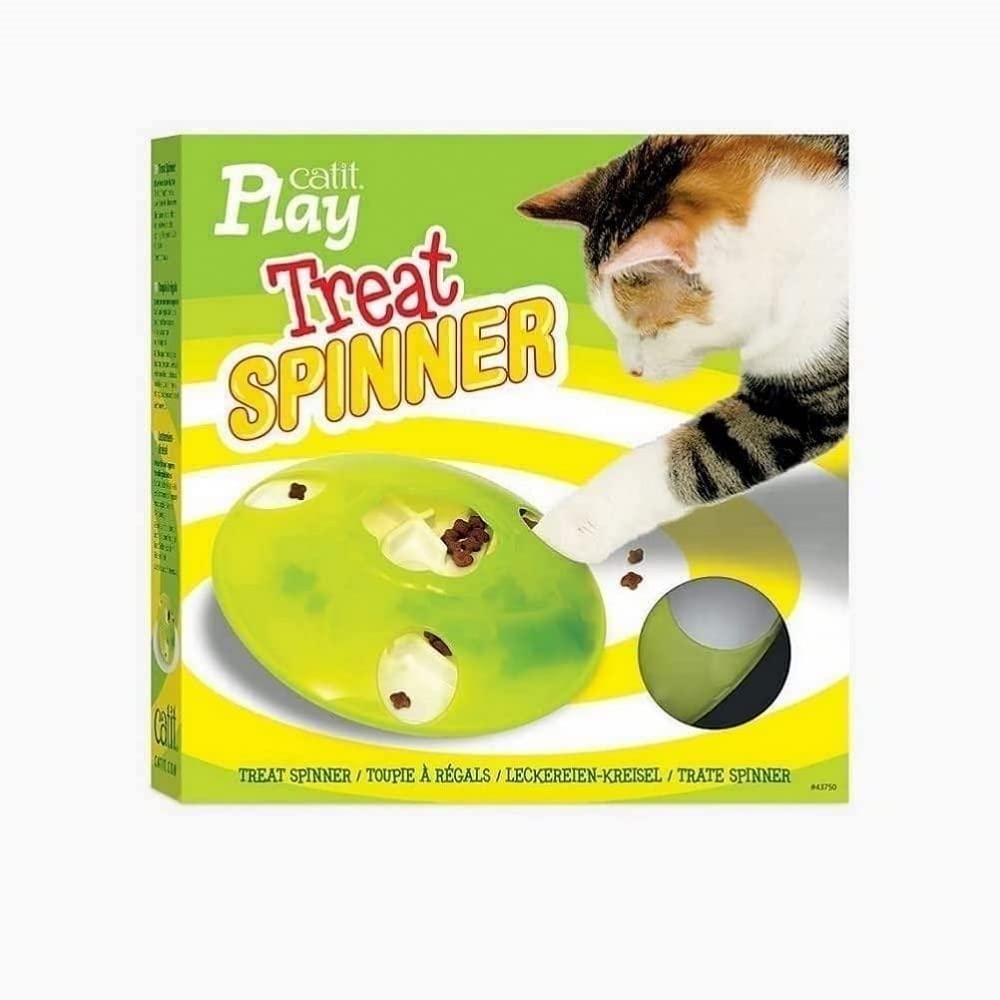 Catit Cat Play Treat Spinner - Interactive Cat Toy for Indoor Cats | Fun Puzzle Feeder & Exercise Toy for Kittens & Adult Cats | Perfect for Boredom Relief & Mental Stimulation