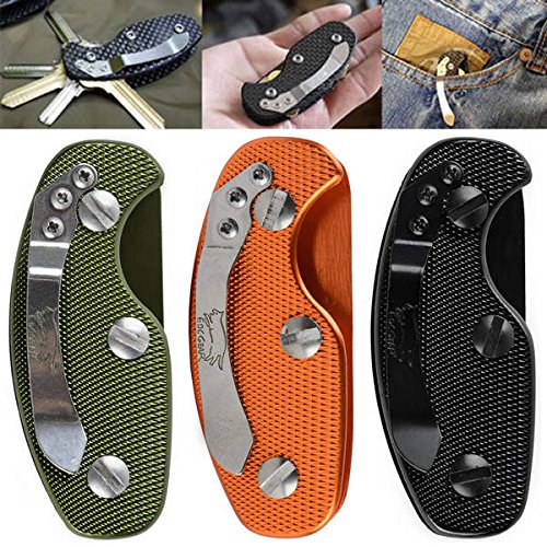 EDC Folding Key Organizer - Compact Key Holder for Home, Office & Car - 3 Colors (Black, Silver, Gold) - Perfect for Keychain, Pocket & Everyday Carry Accessories