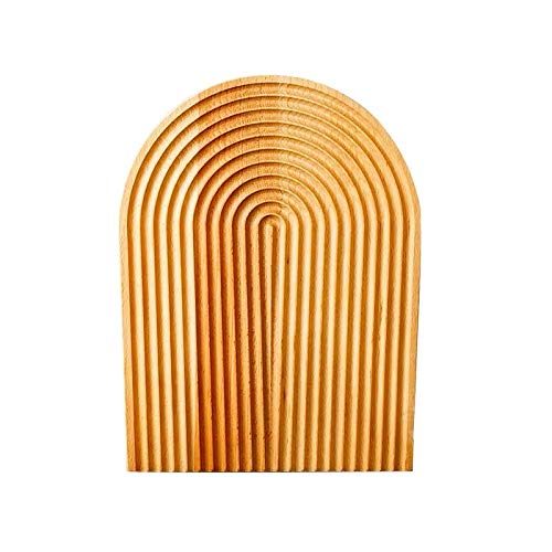 Japanese Style Beech Wood Swirl Chopping Board - Non-Slip Cutting Board for Bread, Desserts & Sushi - Kitchen & Home Decor Accessory - Perfect for Food Prep, Serving & Display