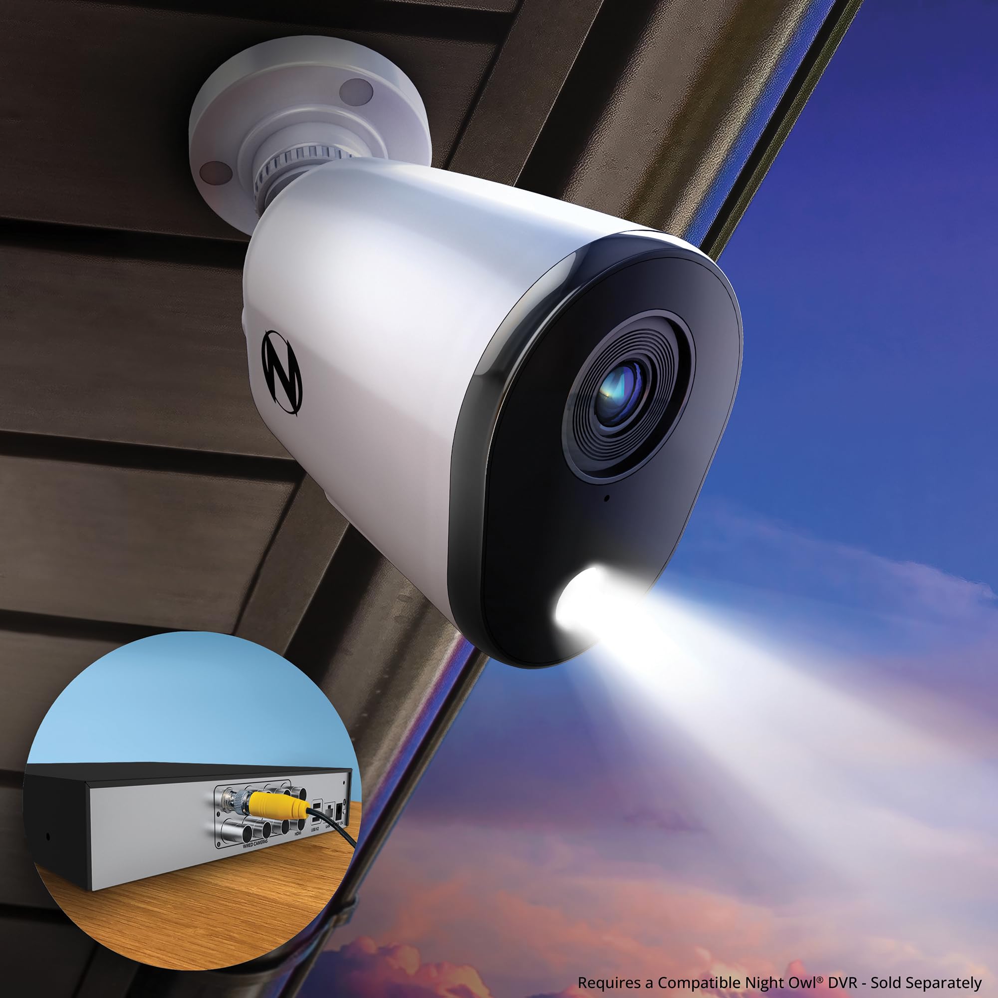 Night Owl 4K HD Wired Security Camera System with 2-Way Audio - Indoor/Outdoor Surveillance (4-Pack) | Compatible with Night Owl DVRs | Perfect for Home Security, Business Monitoring & Property Protection