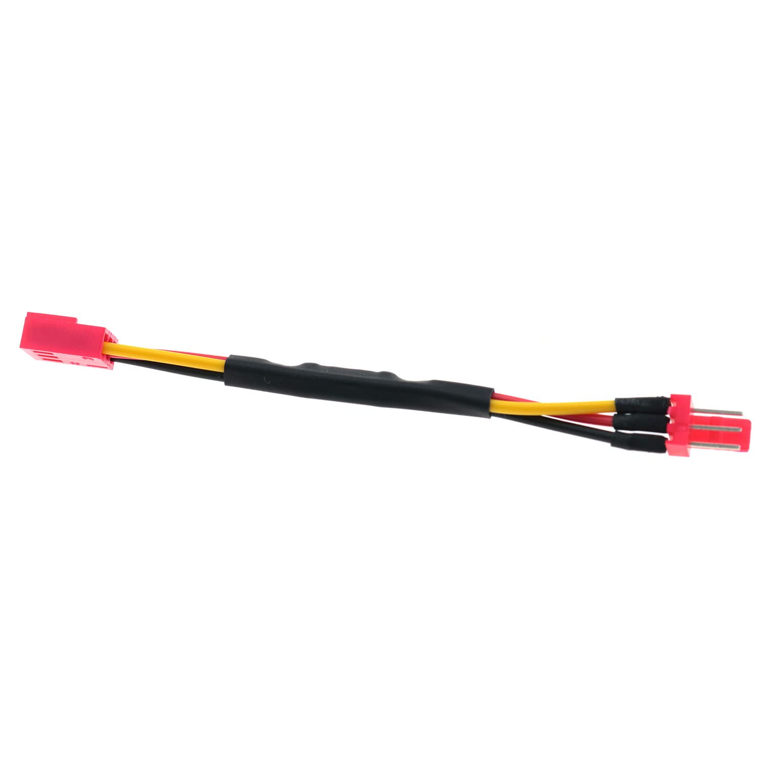 DGZZI 3-Pin PC Fan Speed Reducer Cable - 47 Ohm Resistor for 50-55% RPM Reduction, Temperature Control & Noise Reduction - Male to Female Connector for Case Fans, CPU Coolers & PWM Fans (Red) - Perfect for Silent PC Builds & Gaming Rigs