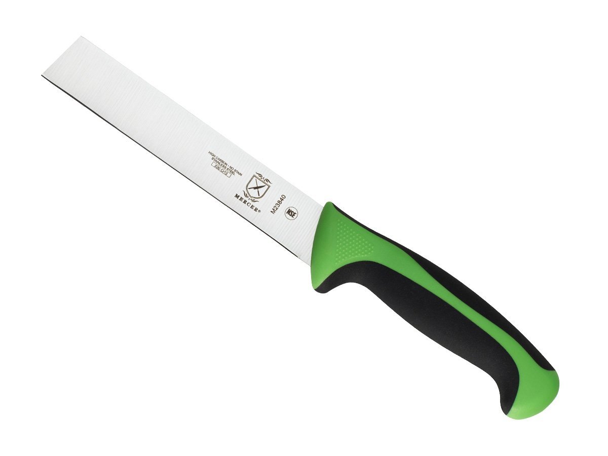Mercer Culinary Millennia 6-Inch Green Utility Knife - Professional Chef Knife for Fruits Vegetables & Food Prep - Perfect for Home Kitchen, Restaurant & Camping Use