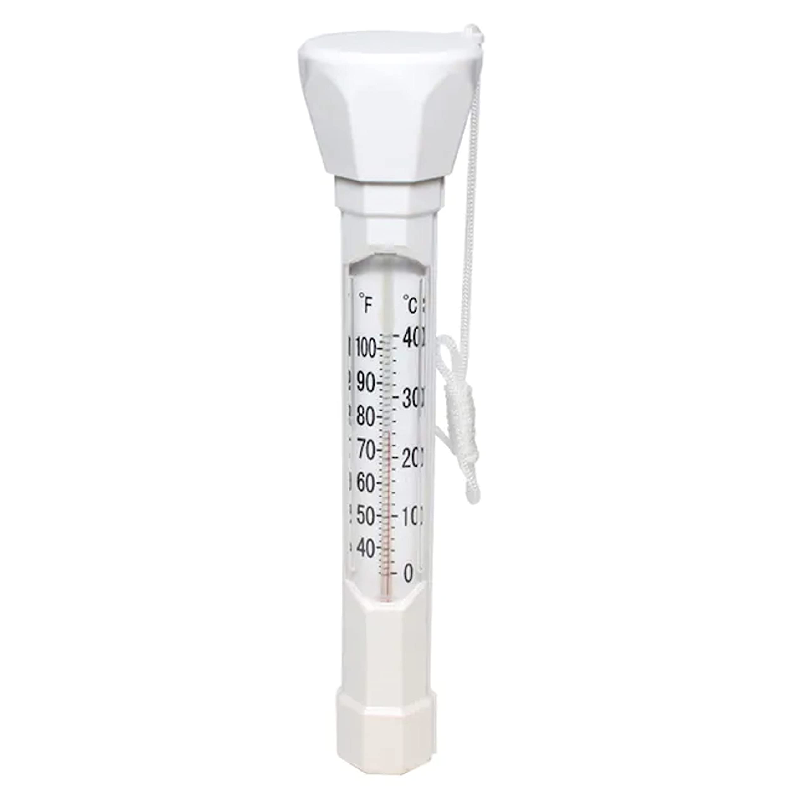 Floating Pool Thermometer with Large Easy-to-Read Display - Accurate Water Temperature Gauge for Swimming Pools, Hot Tubs & Spas - Perfect for Summer Swimming, Backyard Relaxation & Pool Maintenance