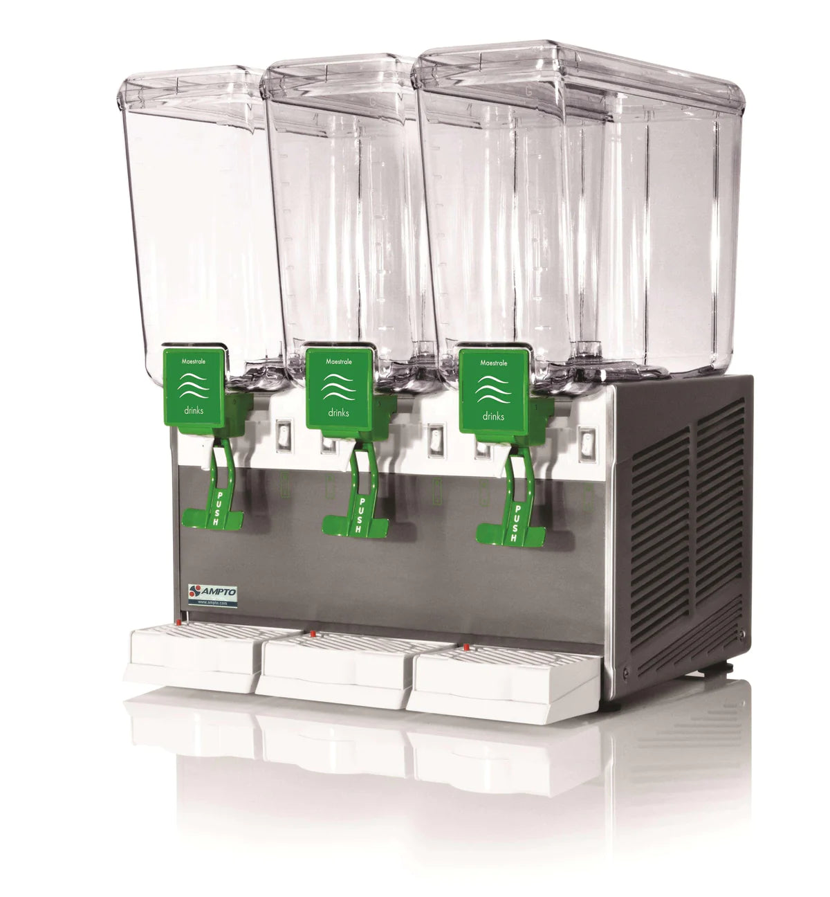 AMTPO Commercial Beverage Dispenser - 3 Tanks, 5 Gallons Each, NSF/UL Certified D1316 - Perfect for Restaurants, Cafes, and Catering Events