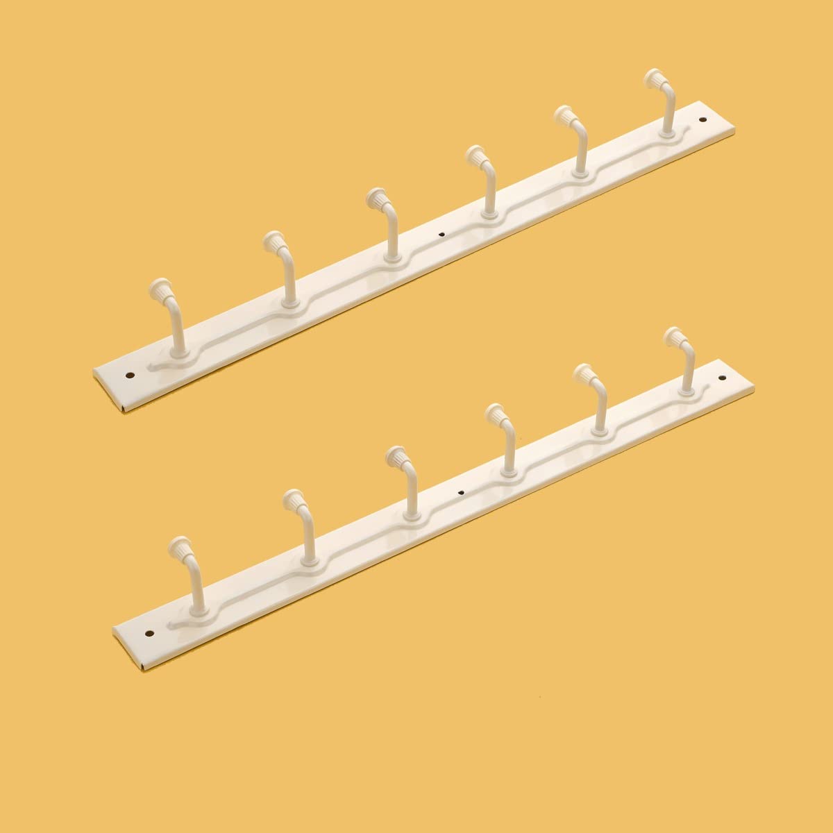 iSTAR Iron 6 Pin Wall Mounted Clothes Hanger - Heavy Duty Door Hook Organizer for Bathroom, Keys & Accessories | Space Saving Storage Solution for Home, Office & Dorm Rooms