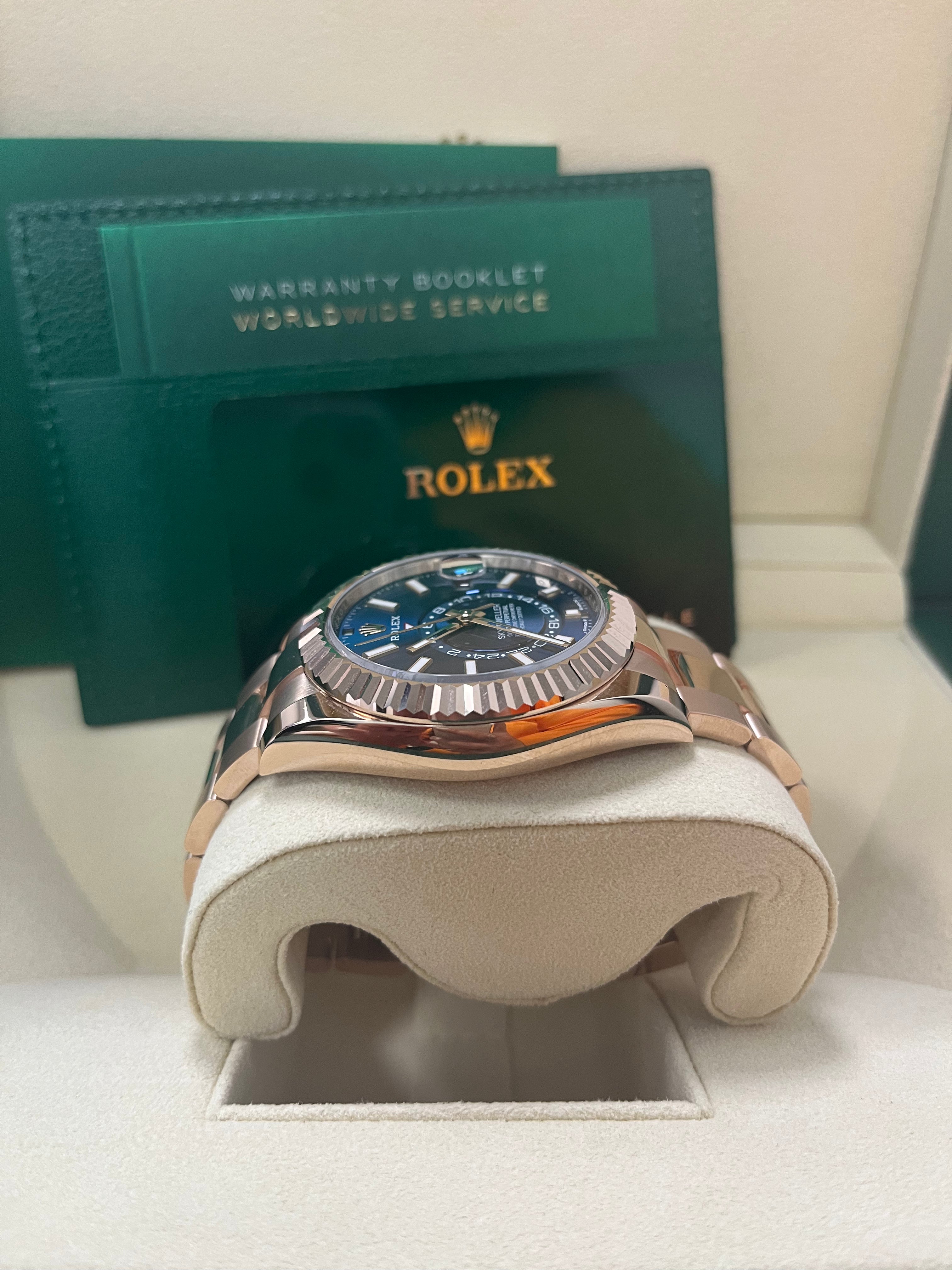 Rolex Sky-Dweller Men's Watch with Blue Dial & Oyster Bracelet - Ref. 336935 | Luxury Automatic Watch for Business, Travel & Special Occasions