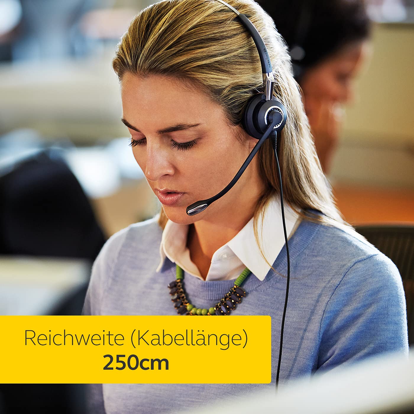 Jabra Biz 2400 II Duo USB Headset - Noise Cancelling Office Headphones for Clear Calls | Perfect for Remote Work, Call Centers & Business Communications