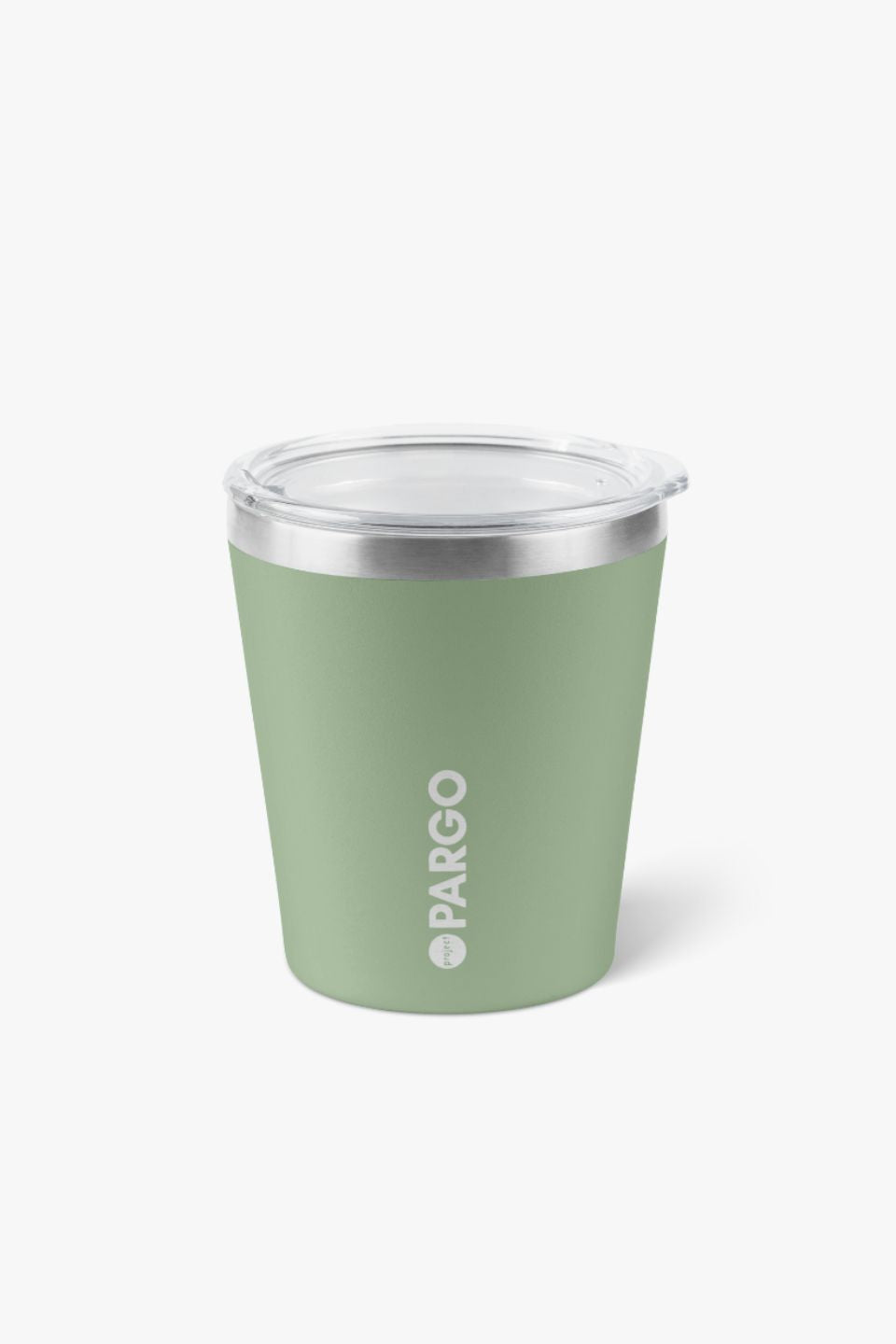 Insulated Eucalypt Green 8oz Coffee Cup - Reusable Travel Mug for Hot & Cold Drinks - Perfect for Office, Commuting, and Outdoor Adventures