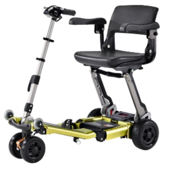 FreeRider USA Luggie Super Plus 3 Folding Mobility Scooter - Lightweight & Portable Electric Scooter for Seniors & Adults - Perfect for Travel, Shopping & Outdoor Adventures