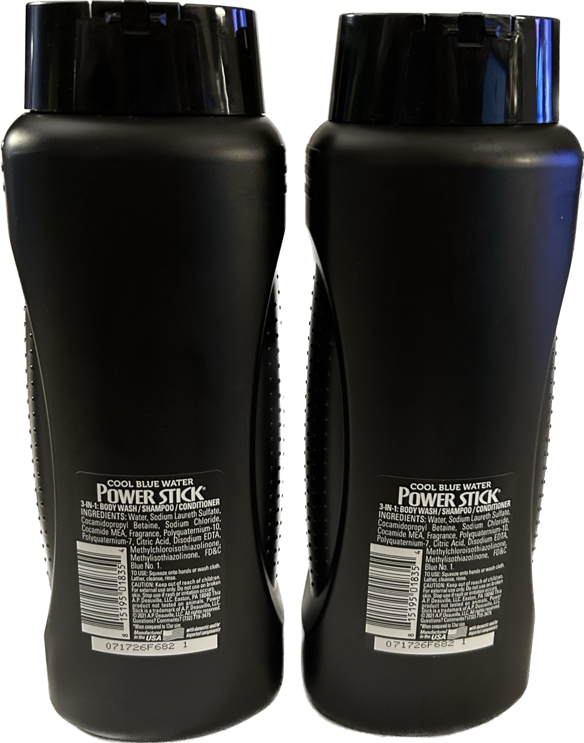 3 in 1 Shampoo, Conditioner & Body Wash Set - 2 Pack (22.5 Oz Each) for Men & Women - Travel Size, Gym & Everyday Use