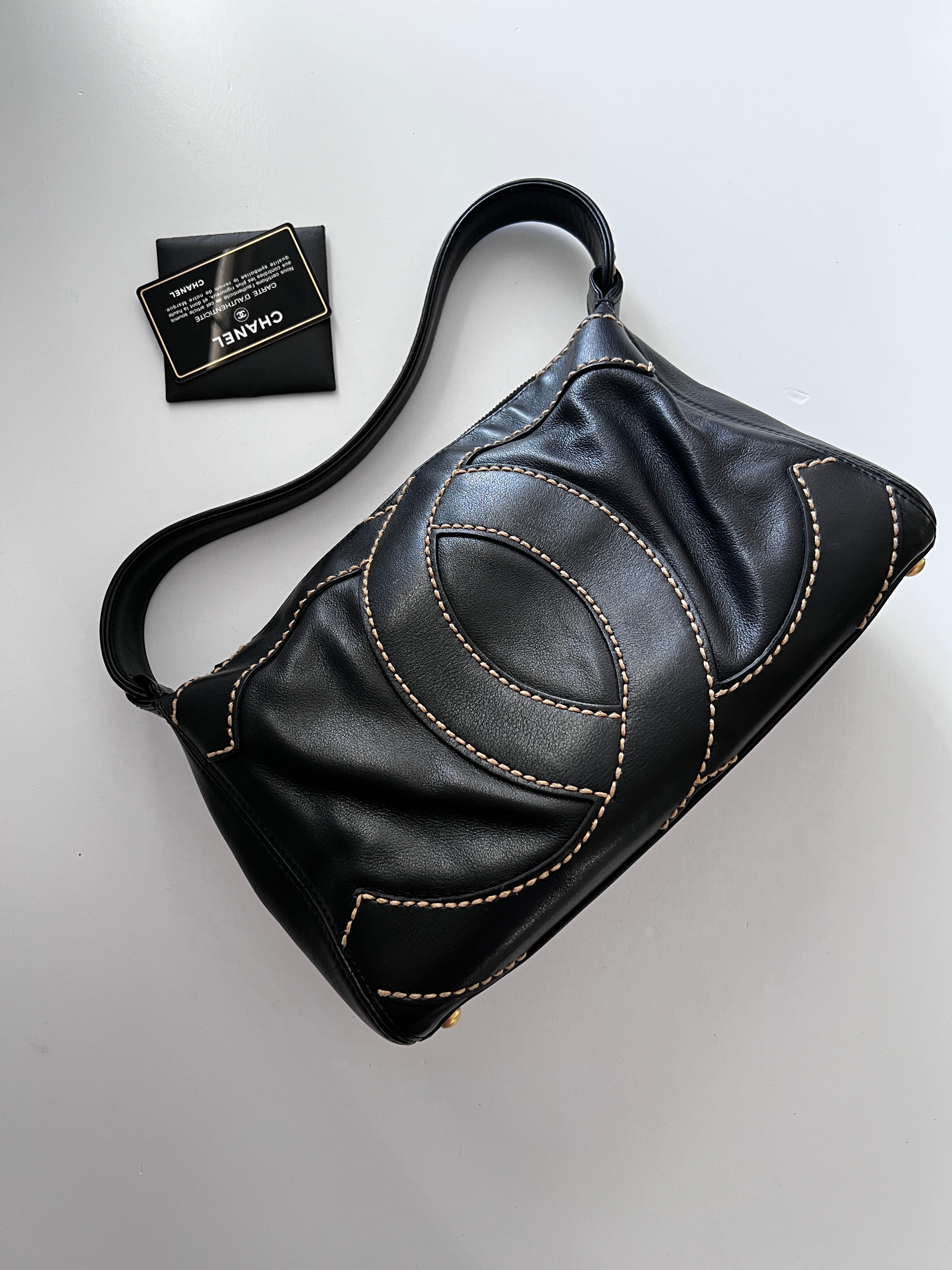 Chanel Big CC Stitch Shoulder Bag - Luxury Designer Handbag for Women, Perfect for Work, Parties & Everyday Use