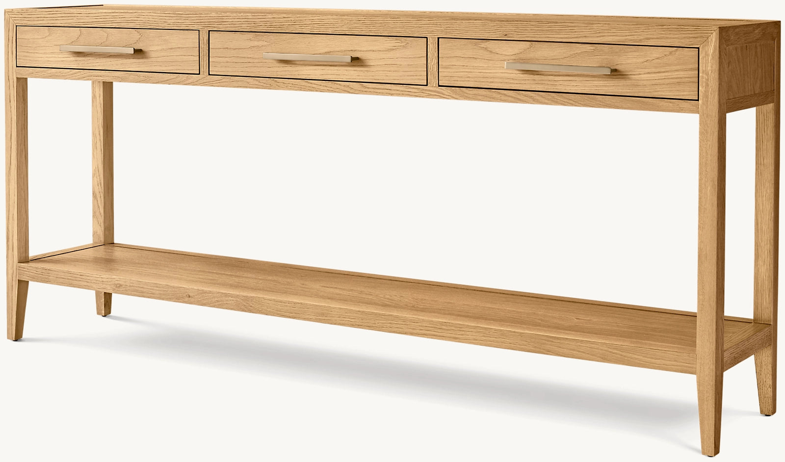 Modern French Style 3-Drawer Console Table - Elegant Entryway Furniture for Hallway, Living Room & Bedroom Decor