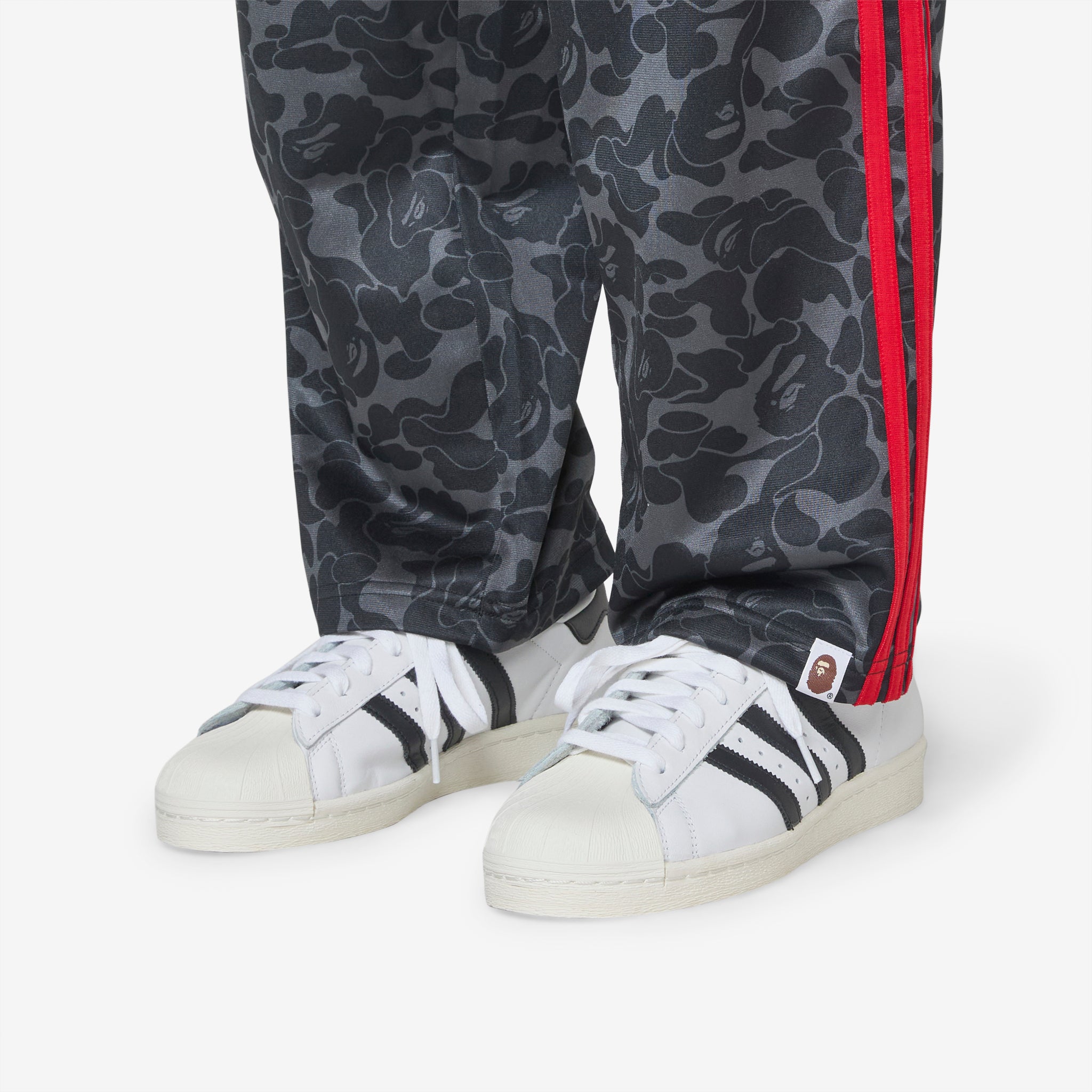 BAPE x Firebird Black Track Pants - Men's Streetwear Joggers for Casual & Gym Wear | Hip-Hop Fashion & Urban Style
