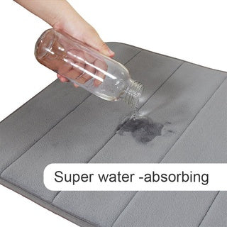 Premium Non-Slip Bath Mat & Kitchen Rug 40x60cm - Super Absorbent Shaggy Memory Foam Bathroom Floor Mat for Wet Areas - Perfect for Bathroom, Shower, Kitchen & Laundry Room Safety