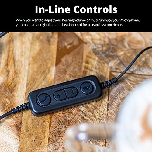 D711U Professional USB Wired Headset with Noise-Canceling Mic for PC, Laptop, Mac - Compatible with Teams, Zoom, Webex, Skype | Perfect for Remote Work, Online Meetings, Call Centers & Home Office Use