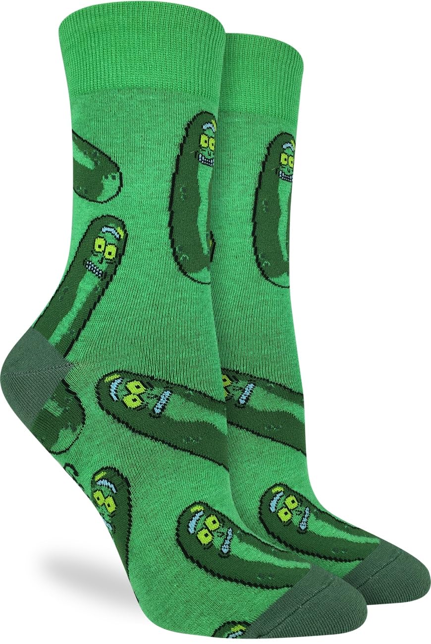 Good Luck Sock Women's Rick and Morty Socks - Fun Cartoon Crew Socks for Adults - Perfect for Cosplay, Gifts & Everyday Wear