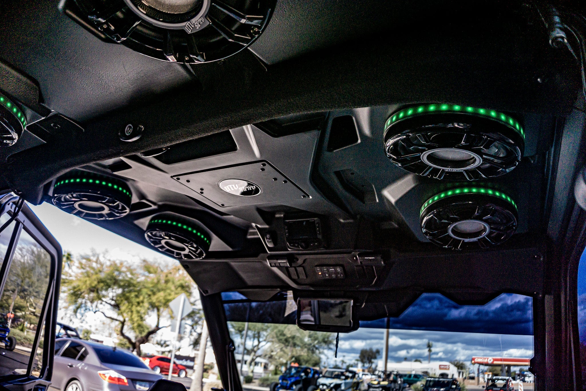 8 RGB LED Speaker Rings (Pair) - Colorful Audio Lighting for UTV, ATV, Motorcycles & Cars | Enhance Your Ride with Vibrant Sound & Light Effects