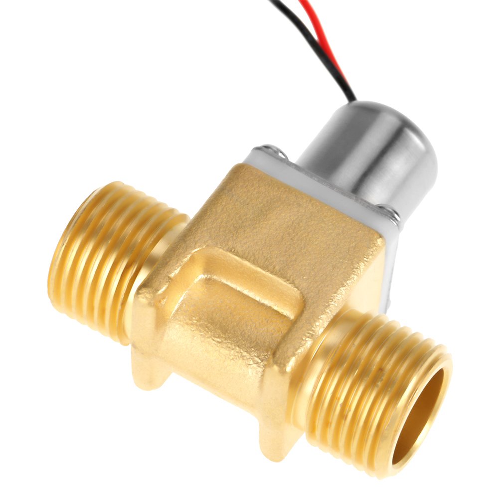 4.5V DC Brass Electric Solenoid Valve - 1/2