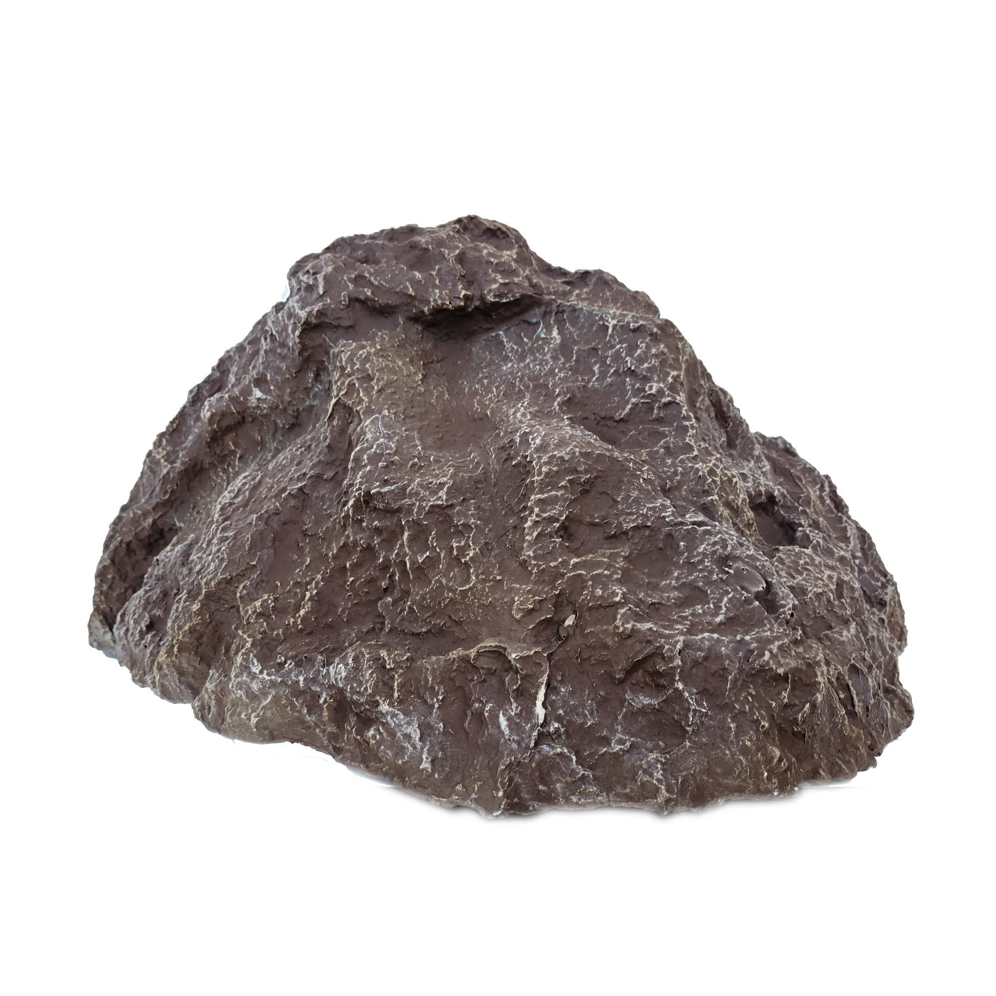FOREVER BAMBOO Artificial Rock Well Pump Cover - 13x28x30 Inch Fiberglass Boulder for Landscaping | Hide Pipes & Utilities | Durable Faux Rock Decoration for Backyard, Garden & Outdoor Decor | Large River Brown