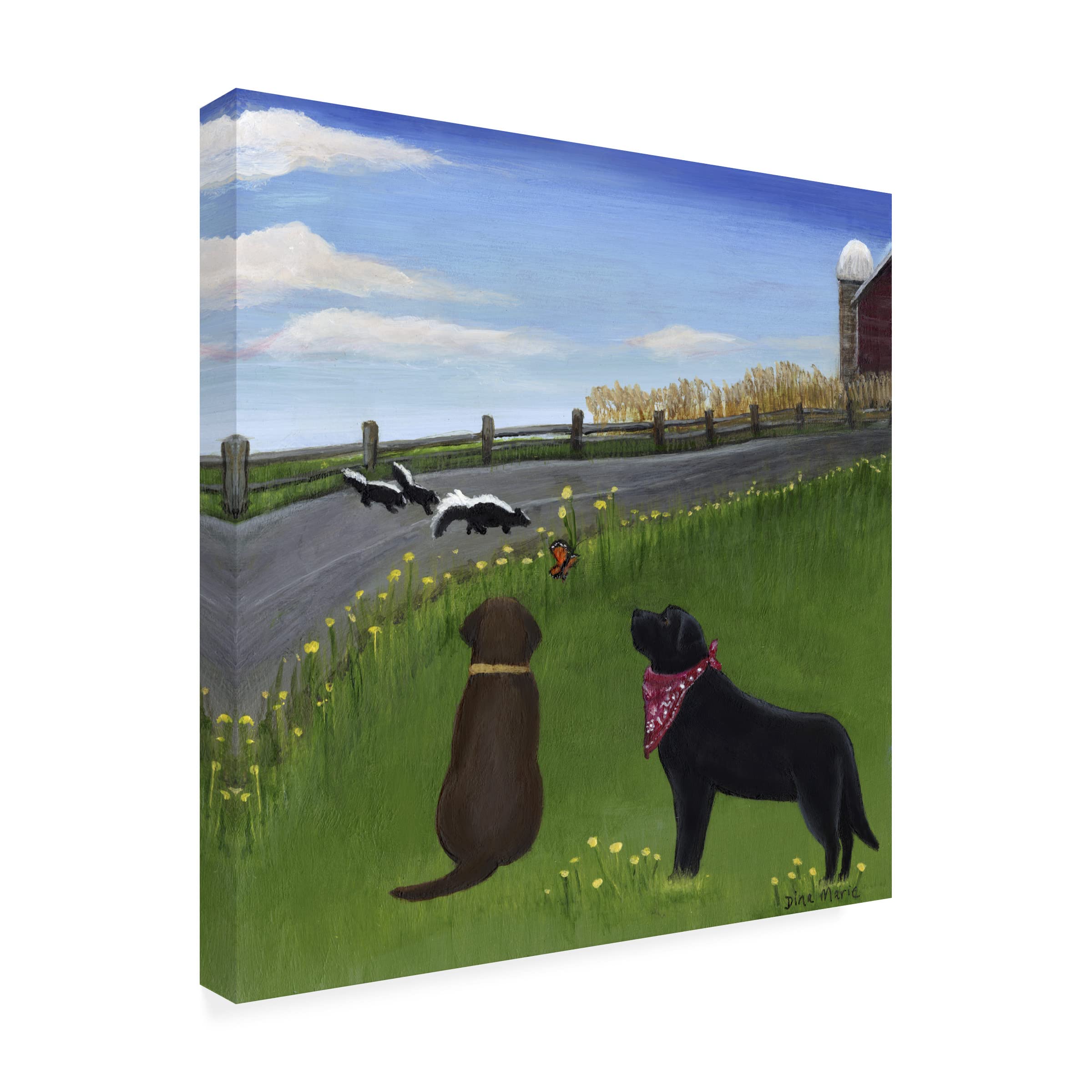 Trademark Fine Art 'Acceptance' 18x18 Canvas Wall Art by Dina Marie - Perfect for Living Room, Bedroom & Office Decor