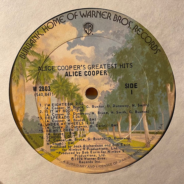 Alice Cooper's Greatest Hits Vinyl LP Record - Compilation, Pit Pressing (VG Condition) - Perfect for Rock Music Collectors & Vinyl Enthusiasts