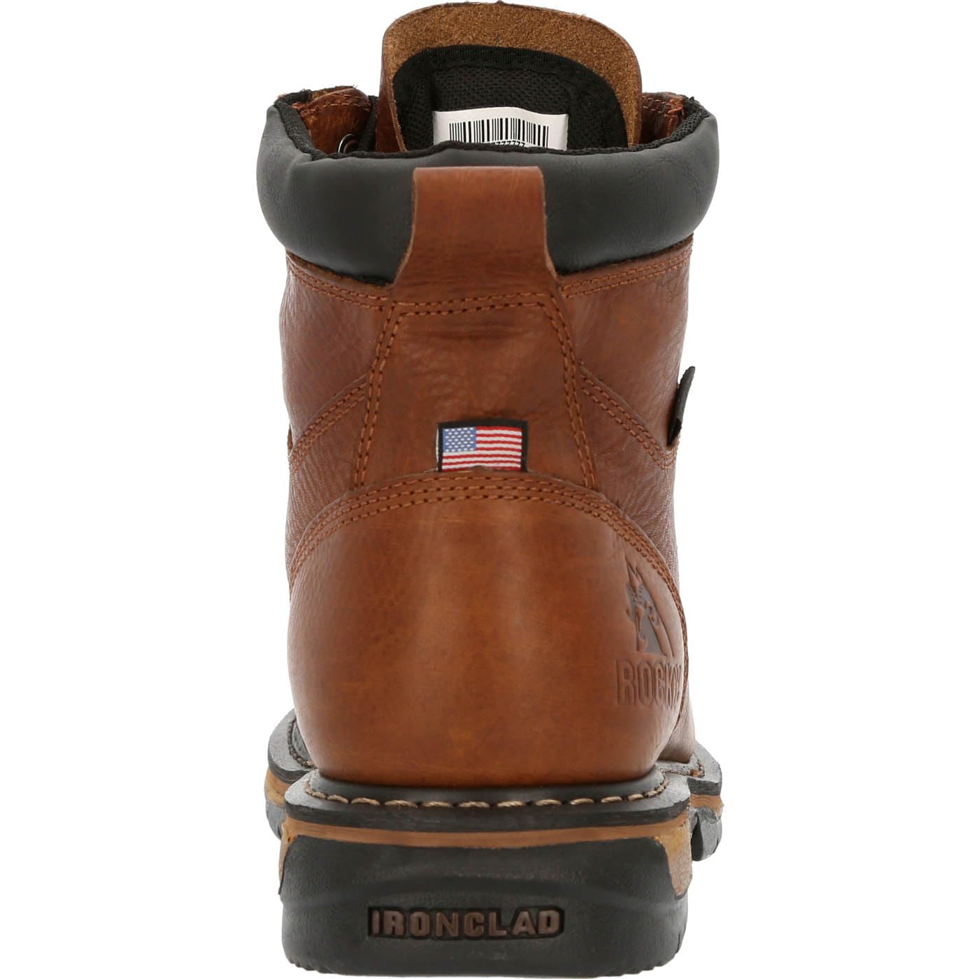 ROCKY IronClad Waterproof Work Boots for Men - Size 12 Medium (M) Brown - Durable Safety Boots for Construction, Hiking & Outdoor Work