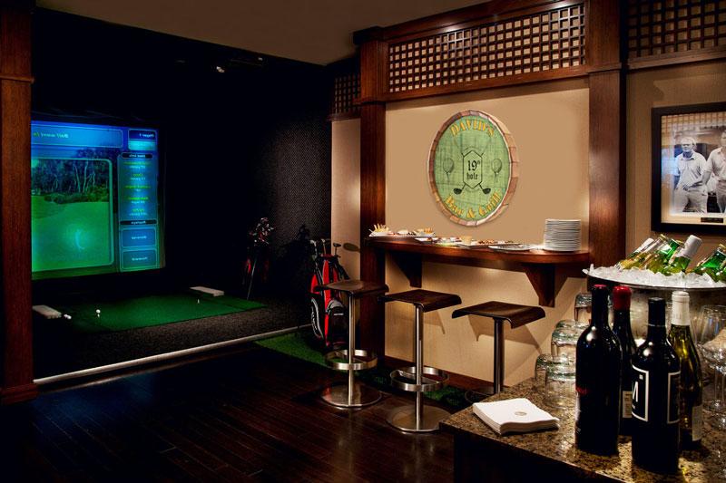 Custom Golf Barrel Top Tavern Sign - 19th Hole Pub Decor - Perfect for Man Cave, Sports Bar & Golf Clubhouse Decorations