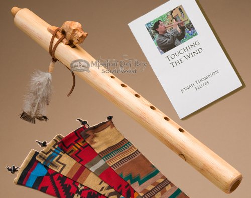 Authentic Native American Flute - Handcrafted Buffalo Bone & Leather Bag - Perfect for Meditation, Music Therapy & Cultural Performances