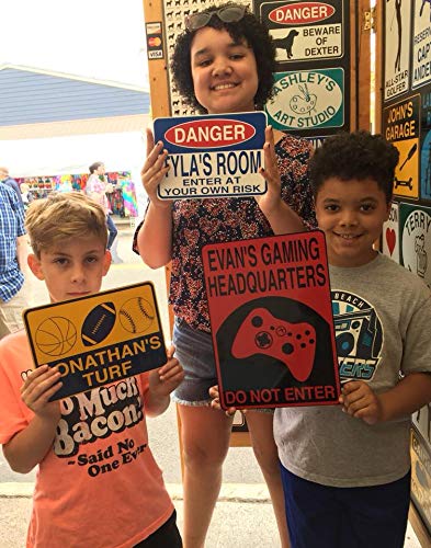Personalized Video Game Sign - Custom Engraved Solid Aluminum Plaque - Fast Shipping - Perfect for Gamer Gifts & Man Cave Decor