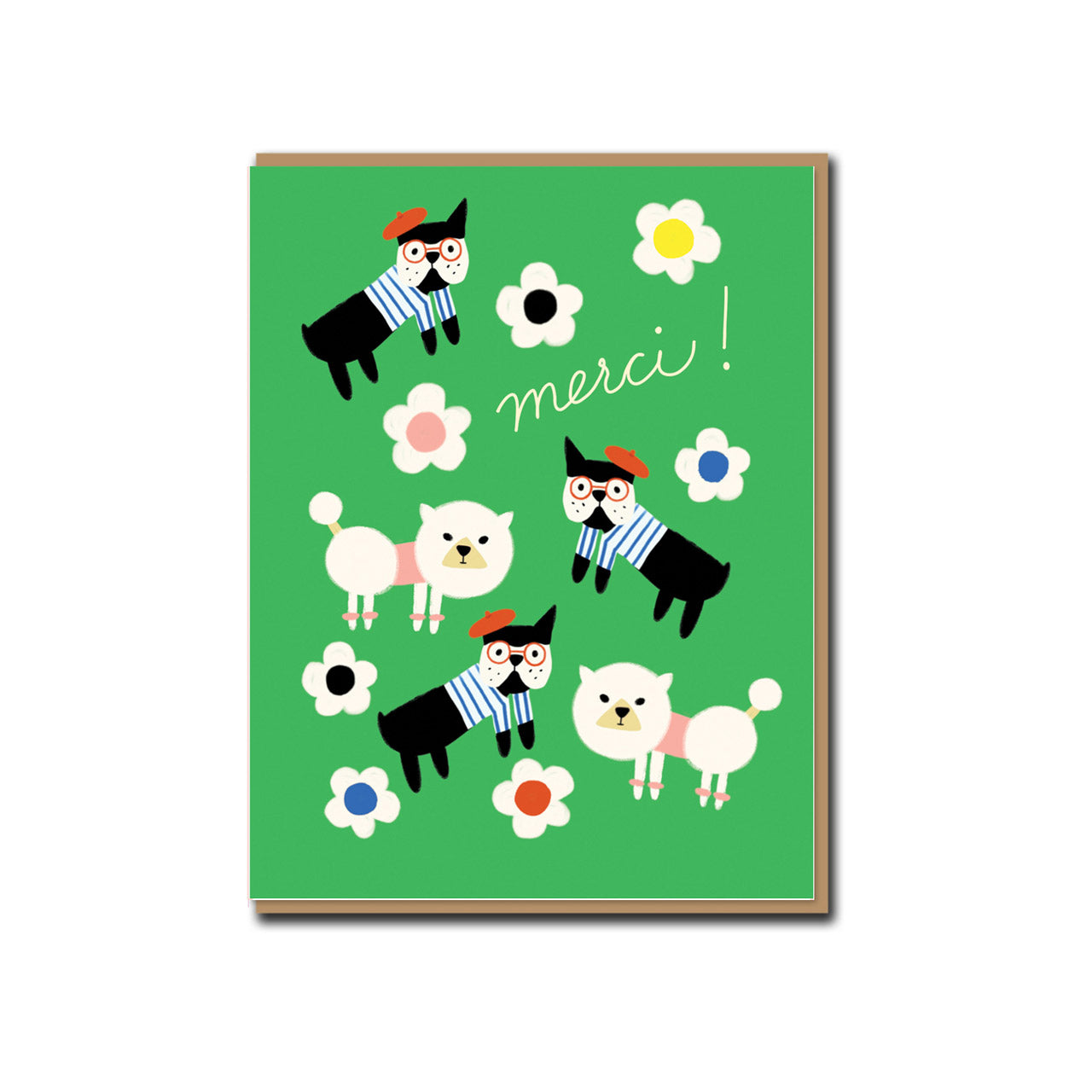 Merci Beaucoup Thank You Greeting Card - Elegant French Appreciation Card for Friends, Teachers & Coworkers | Perfect for Birthdays, Thank You Notes & Special Occasions
