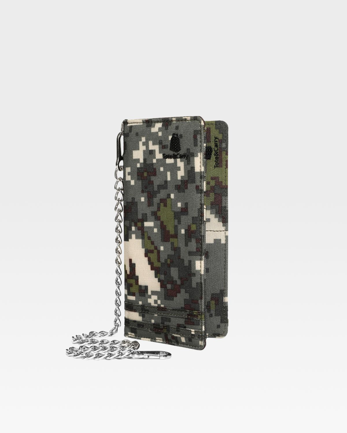 Green Digital Camouflage Biker Chain Wallet - Stylish & Secure for Motorcycle Riders, Outdoor Adventures & Everyday Use