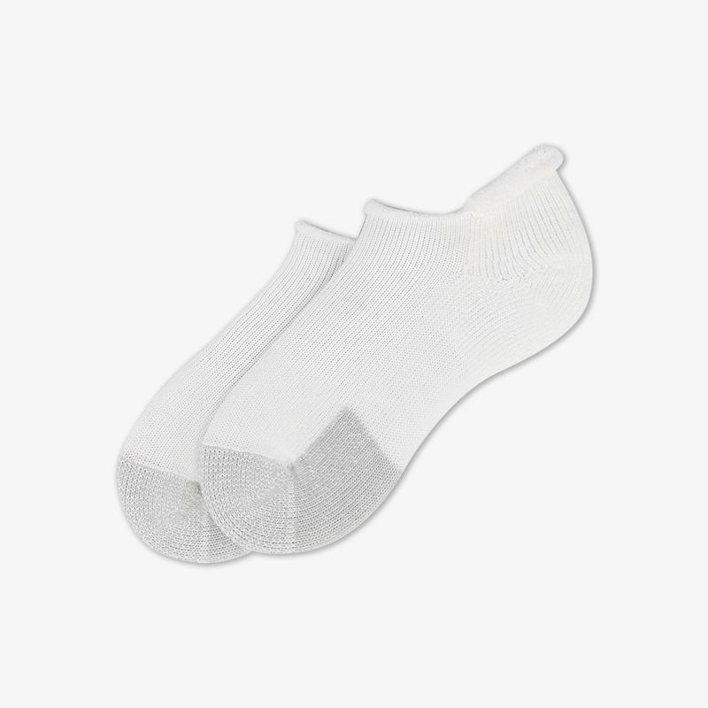 Thorlo Unisex Rolltop Tennis Socks - Cushioned Athletic Socks for Men & Women (White) - Perfect for Tennis, Running & Sports Activities