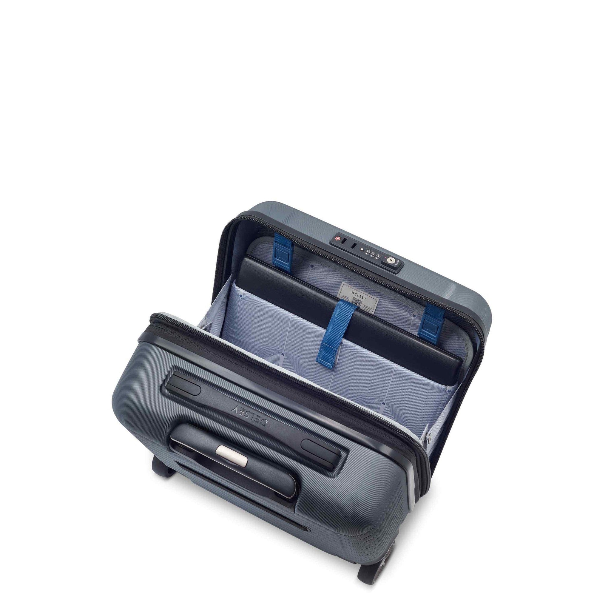 Delsey Cruise 3.0 2-Wheel Underseater Carry-On Luggage - Compact Airplane Travel Bag for Business Trips & Weekend Getaways