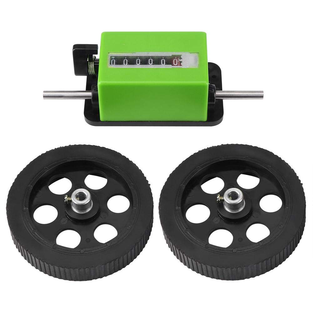 **Mechanical Meter Counter Wheel - 1Pc Green Length Measuring Tool for DIY, Construction & Fabric Projects | Accurate Distance Measurement for Sewing, Landscaping & Crafting**